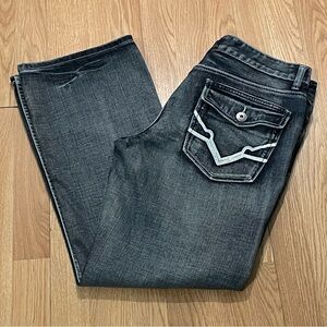 Inc International Concepts Jeans Mens 34x30 Barcelona Relaxed Fit Dark Gray